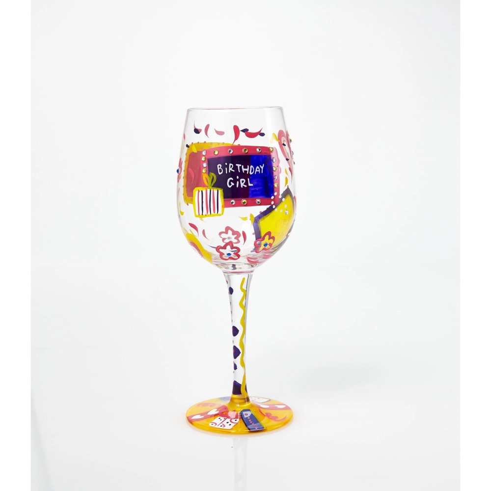 Designs by Lolita “Birthday Girl” wine glass